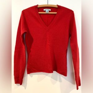 Bright Red Cashmere Sweater